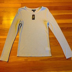 Express NWT! layering top metallic nude M✨